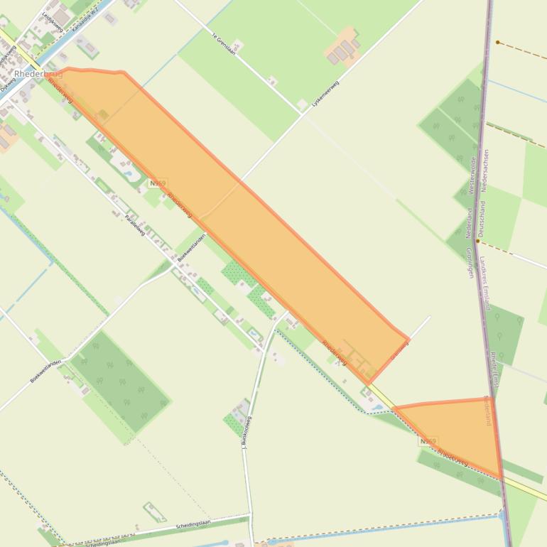 Kaart van postcodegebied 9695CB.