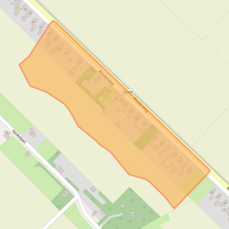 Kaart van postcodegebied 9695CE.