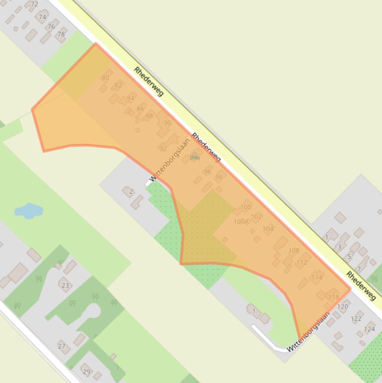 Kaart van postcodegebied 9695CG.