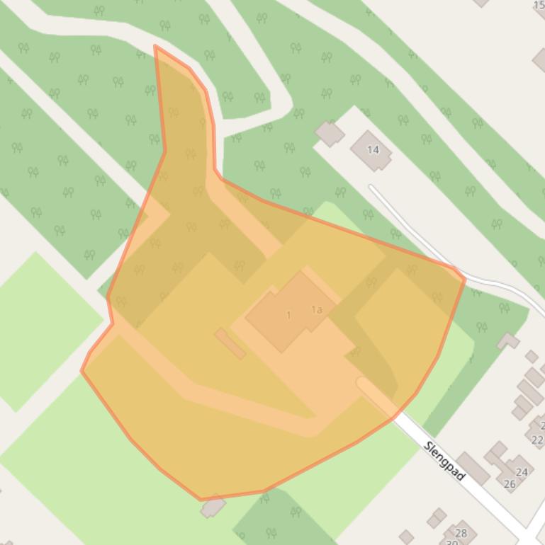 Kaart van postcodegebied 9695CW.