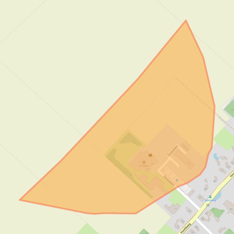 Kaart van postcodegebied 9695DA.