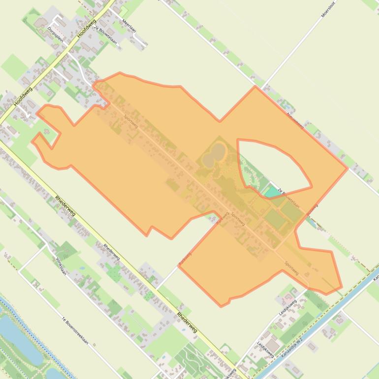 Kaart van postcodegebied 9695EC.