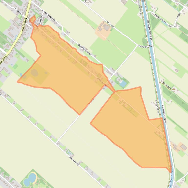 Kaart van postcodegebied 9695EL.