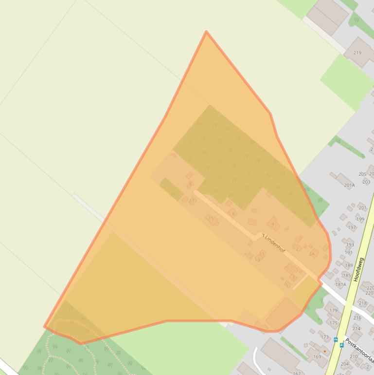 Kaart van postcodegebied 9695EN.