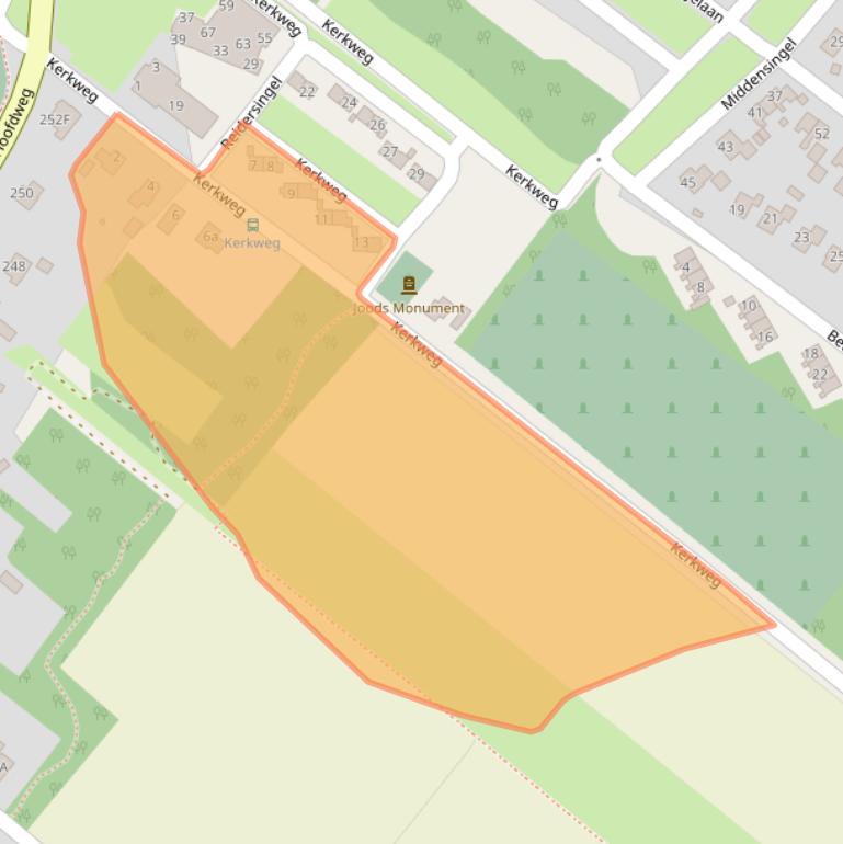 Kaart van postcodegebied 9695ES.