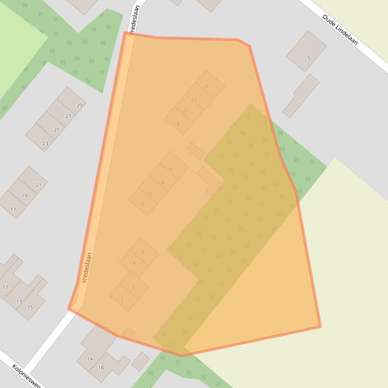 Kaart van postcodegebied 9695EW.