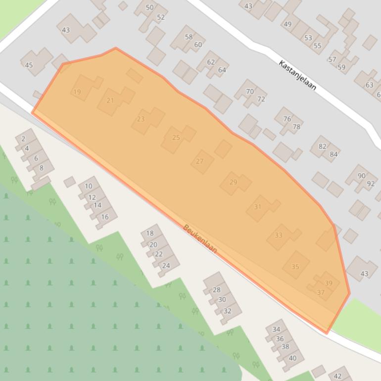 Kaart van postcodegebied 9695GA.