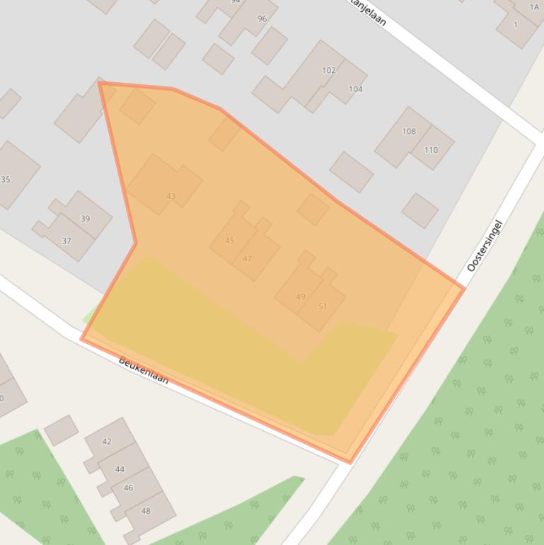 Kaart van postcodegebied 9695GB.