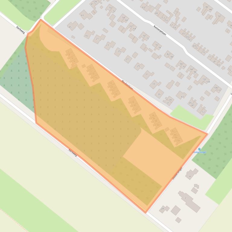 Kaart van postcodegebied 9695GC.