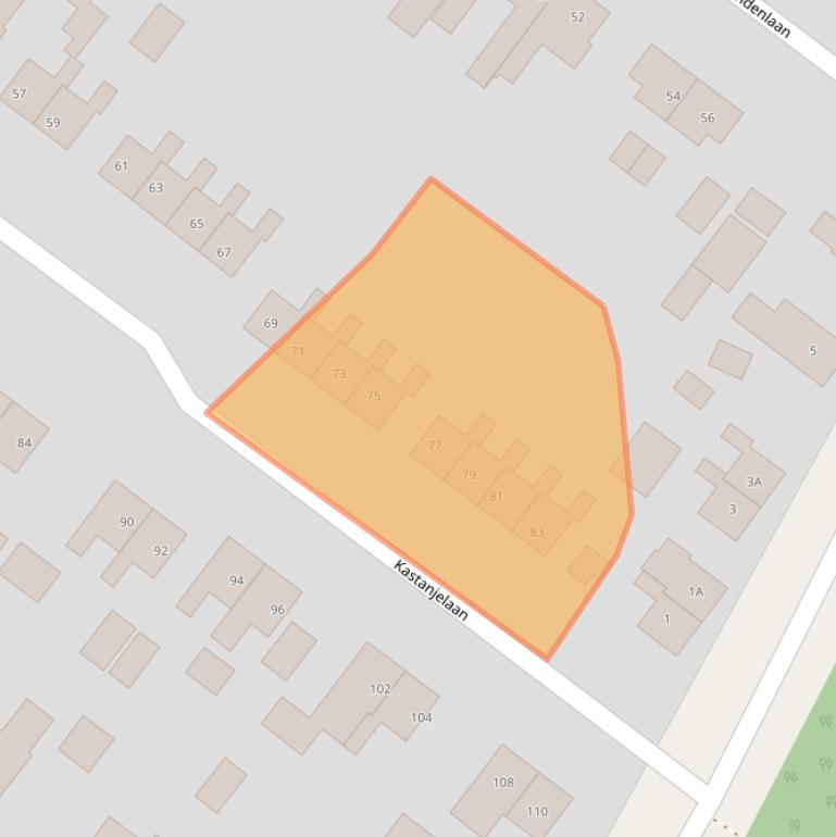 Kaart van postcodegebied 9695GH.