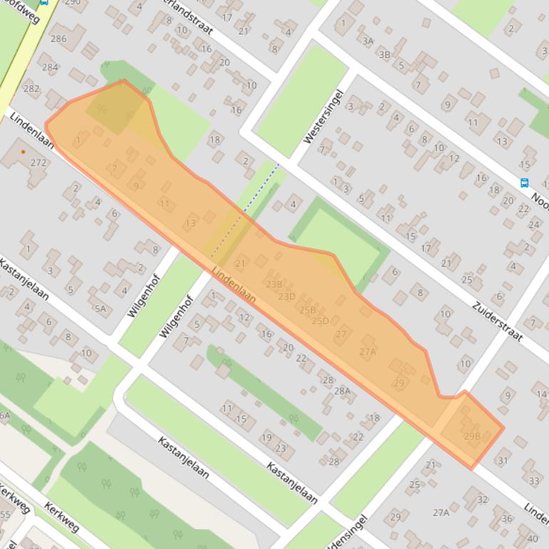 Kaart van postcodegebied 9695GP.