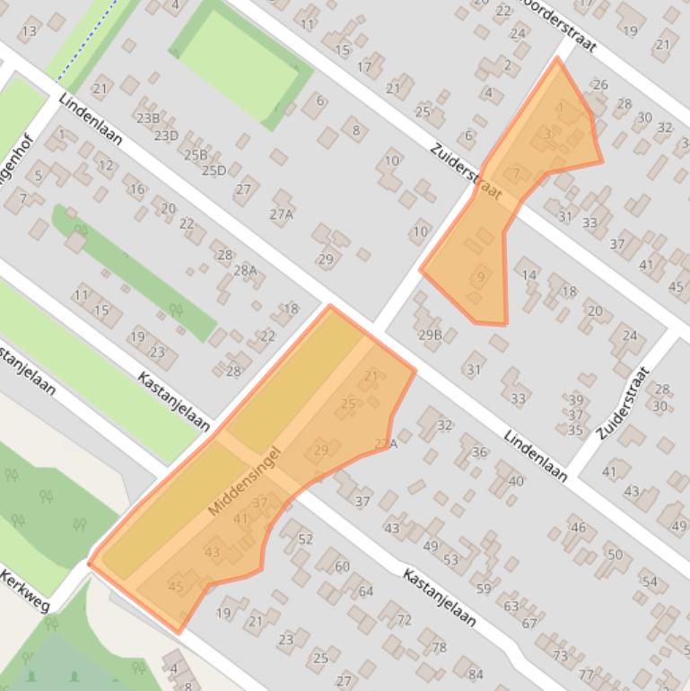 Kaart van postcodegebied 9695HA.