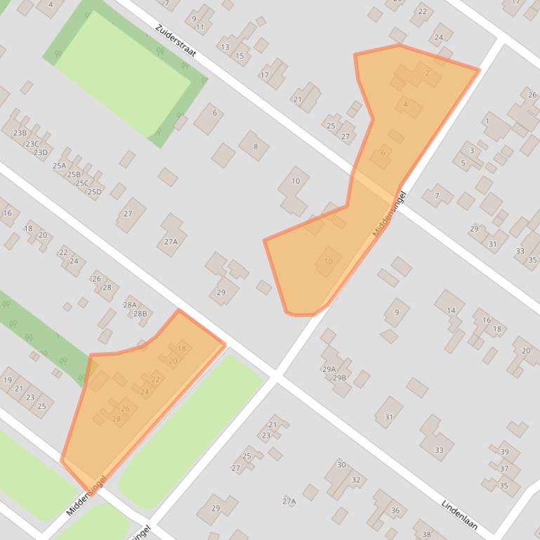 Kaart van postcodegebied 9695HB.