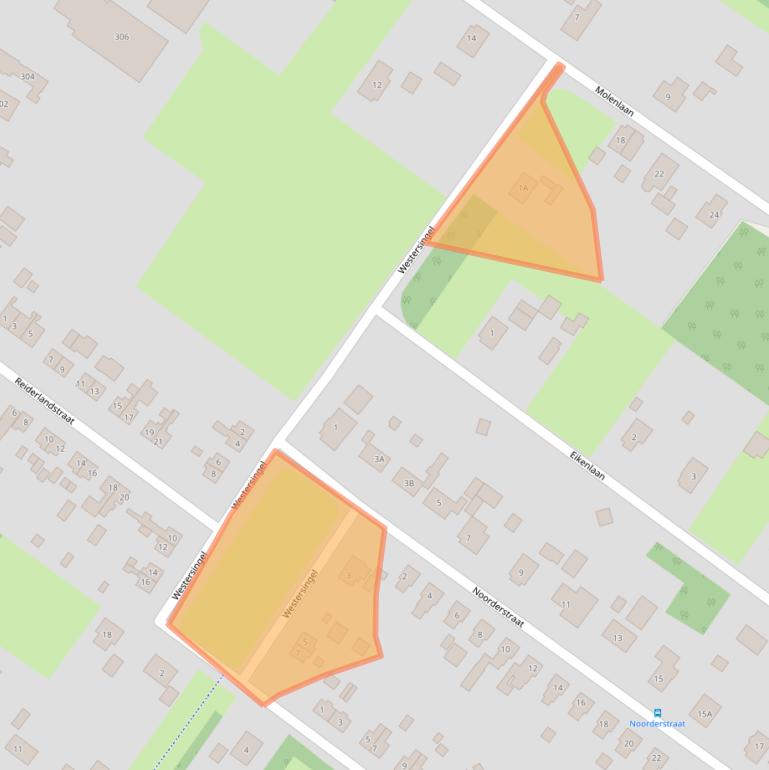 Kaart van postcodegebied 9695HC.