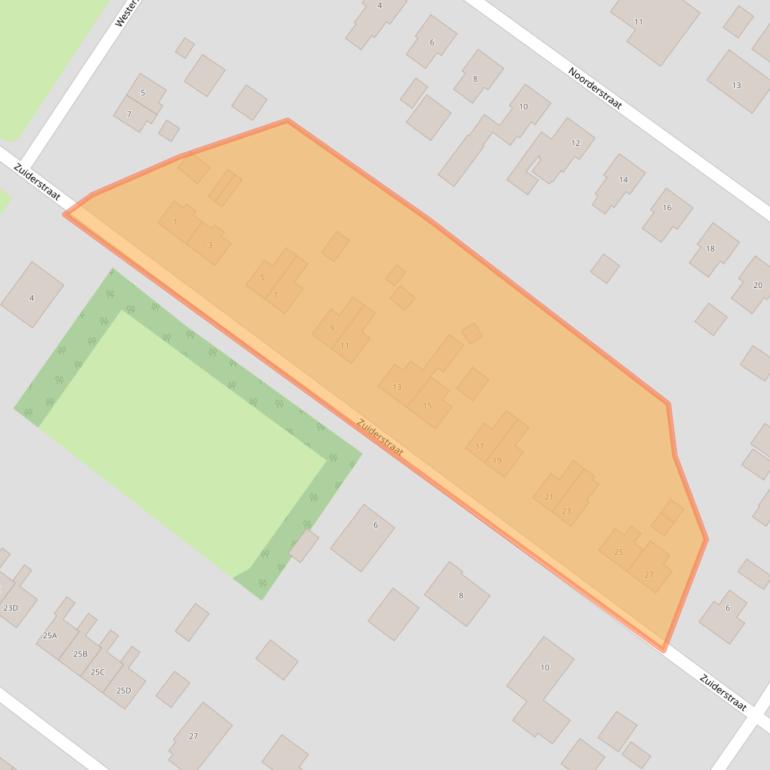 Kaart van postcodegebied 9695HG.