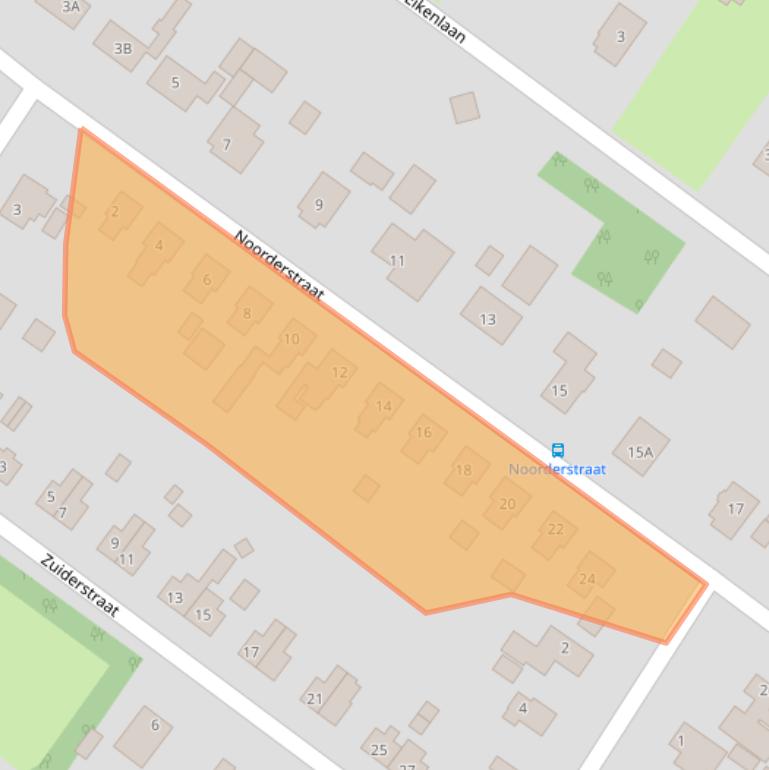 Kaart van postcodegebied 9695HN.