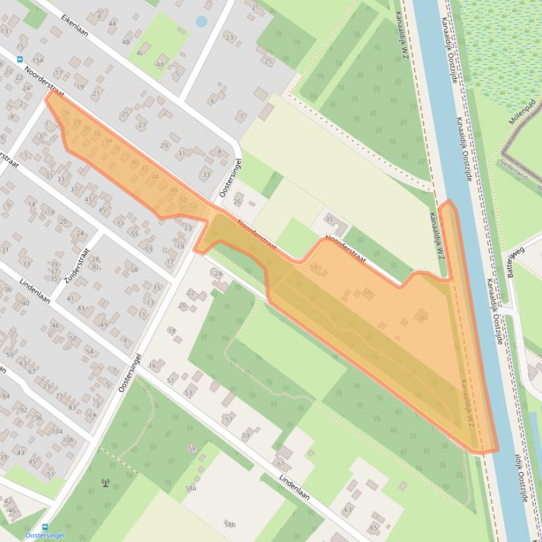 Kaart van postcodegebied 9695HP.