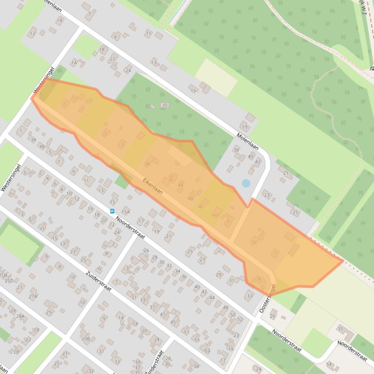 Kaart van postcodegebied 9695HS.