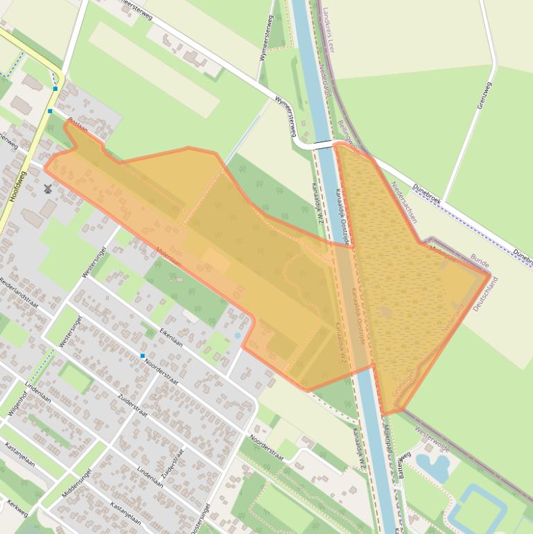 Kaart van postcodegebied 9695HT.