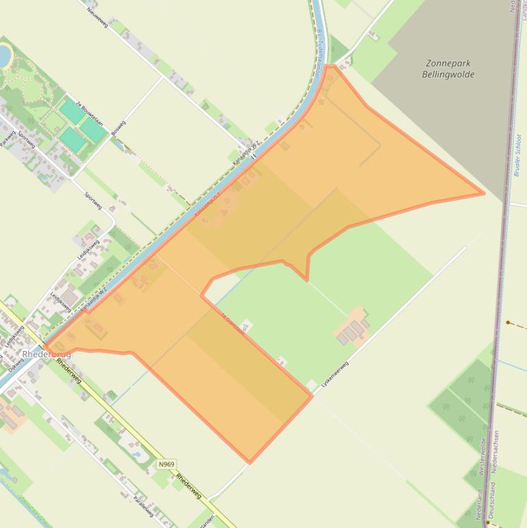 Kaart van postcodegebied 9695VB.