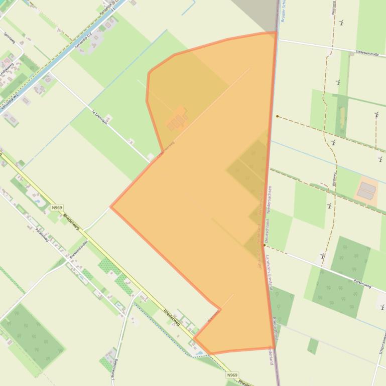 Kaart van postcodegebied 9695VD.