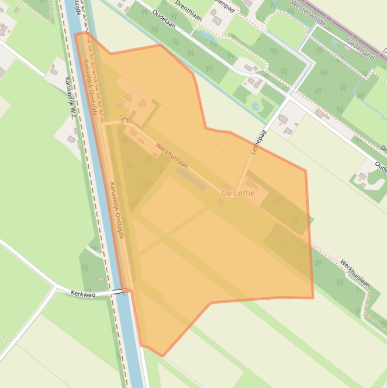 Kaart van postcodegebied 9695VR.