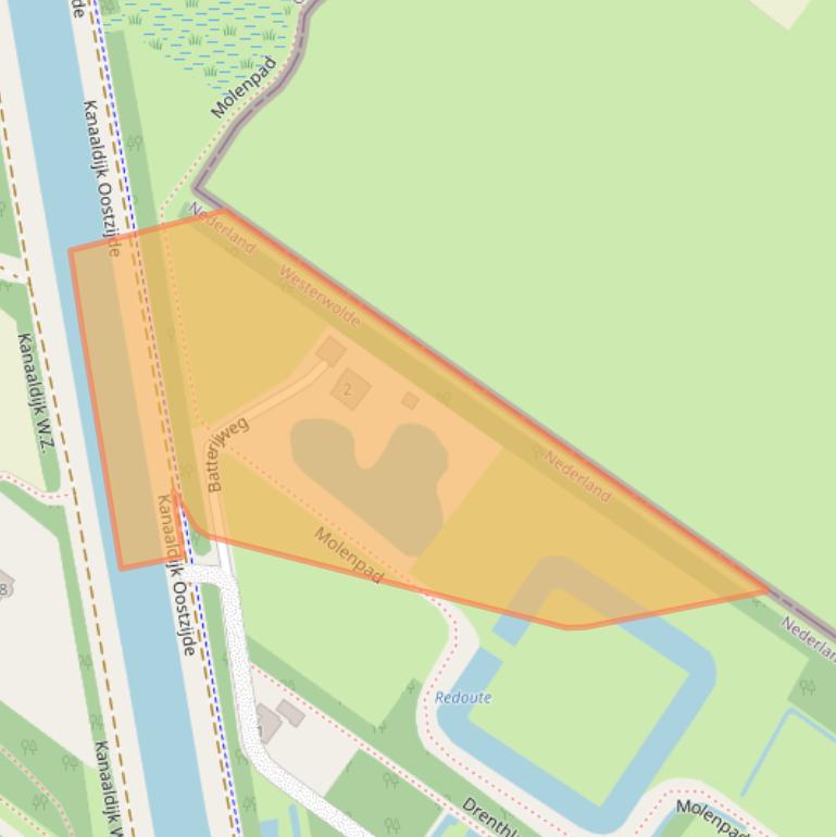 Kaart van postcodegebied 9695VS.