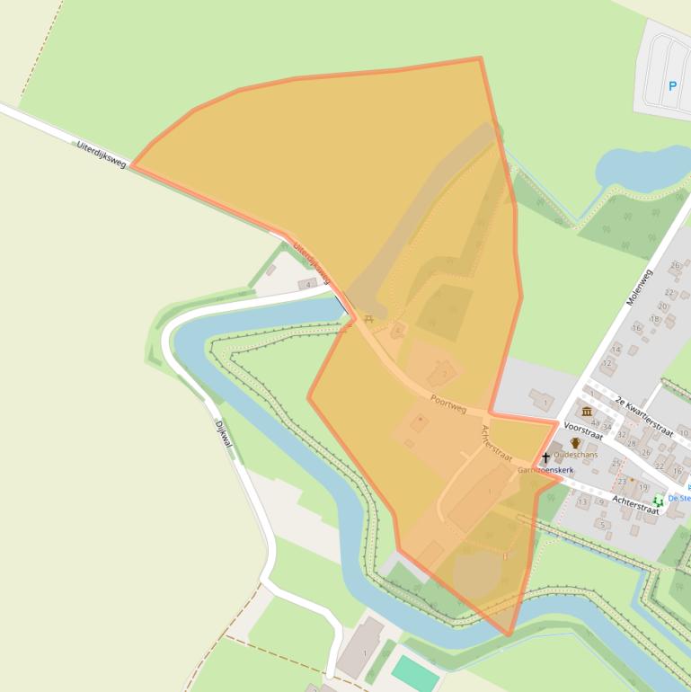 Kaart van postcodegebied 9696XK.