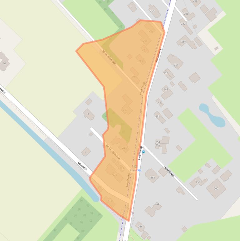 Kaart van postcodegebied 9697NH.