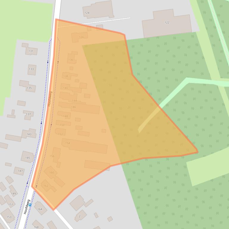 Kaart van postcodegebied 9697NR.
