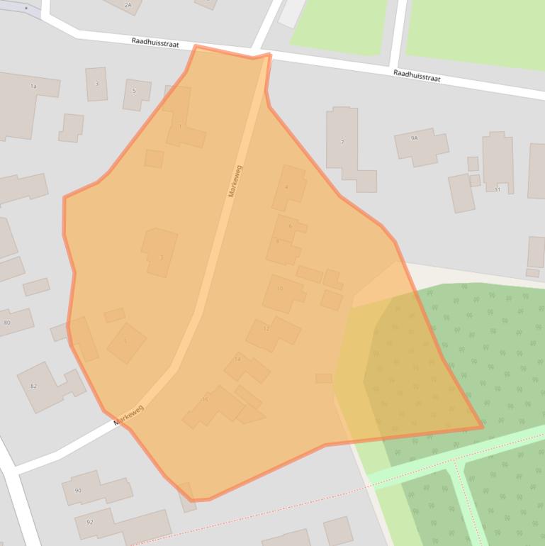 Kaart van postcodegebied 9697PA.