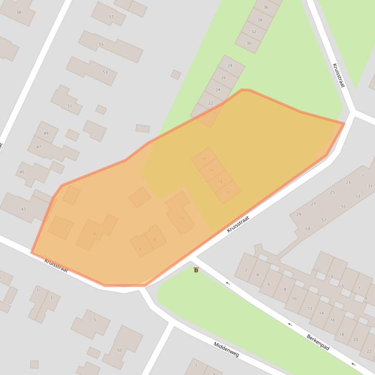 Kaart van postcodegebied 9697PC.