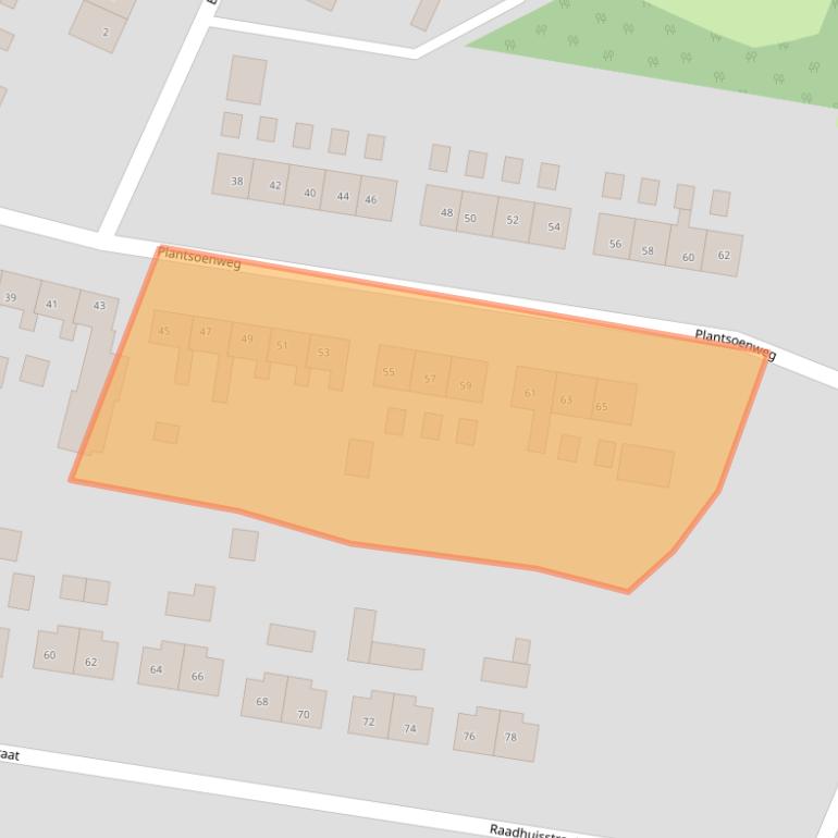 Kaart van postcodegebied 9697PK.
