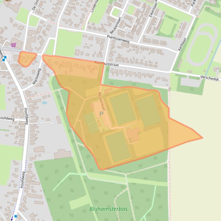 Kaart van postcodegebied 9697PN.