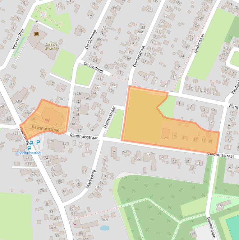 Kaart van postcodegebied 9697PR.