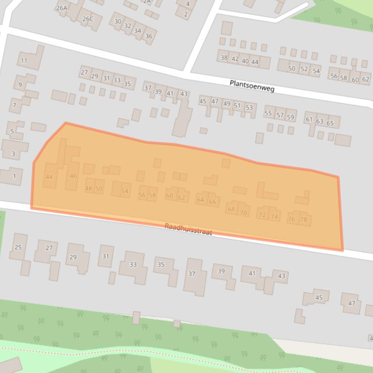 Kaart van postcodegebied 9697PS.