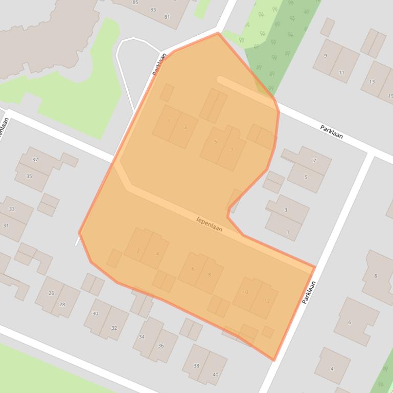 Kaart van postcodegebied 9697RN.