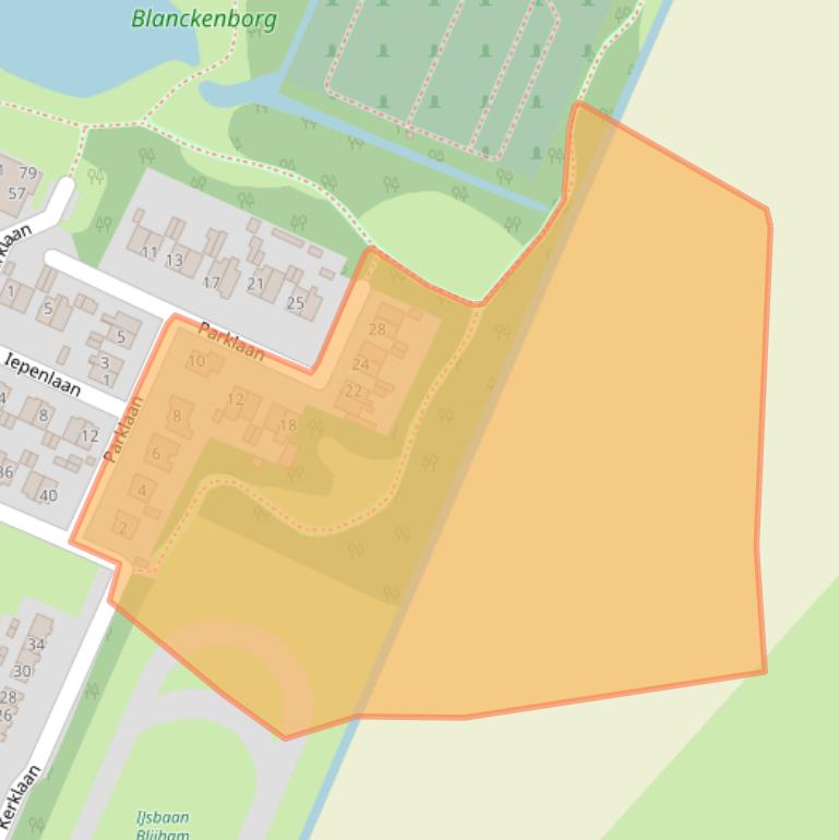 Kaart van postcodegebied 9697RT.