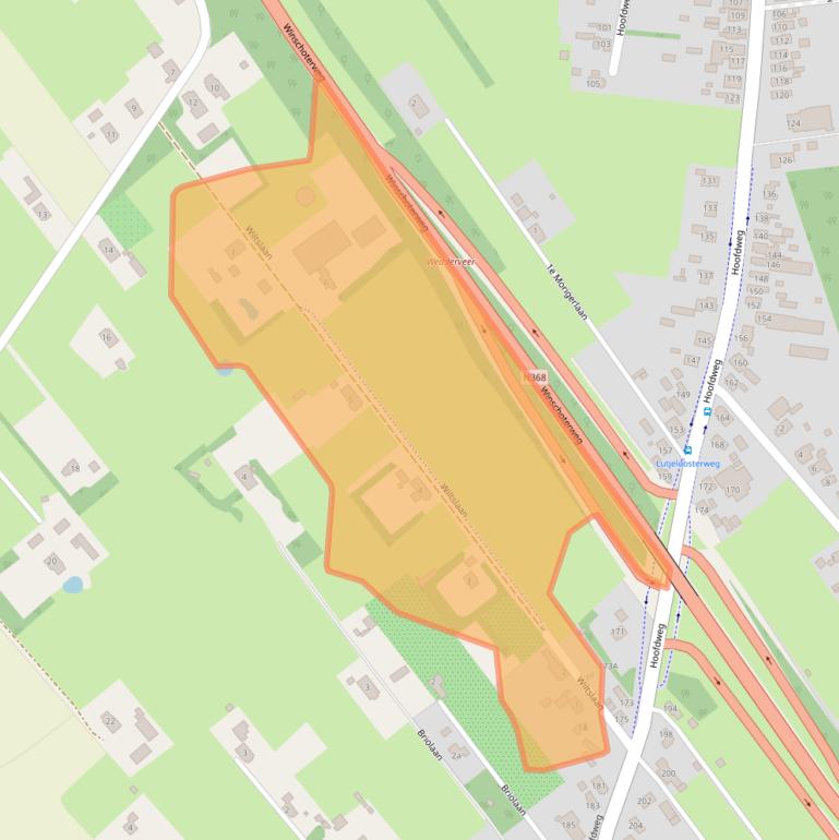 Kaart van postcodegebied 9697SC.