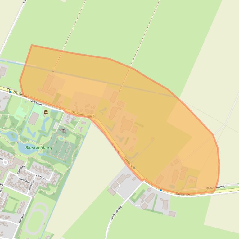 Kaart van postcodegebied 9697XH.