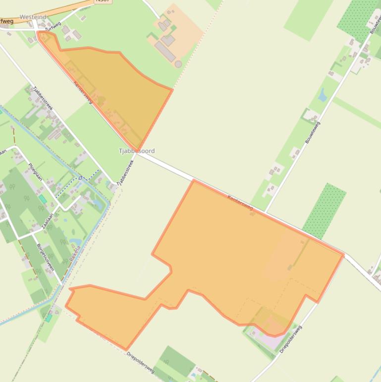 Kaart van postcodegebied 9697XM.