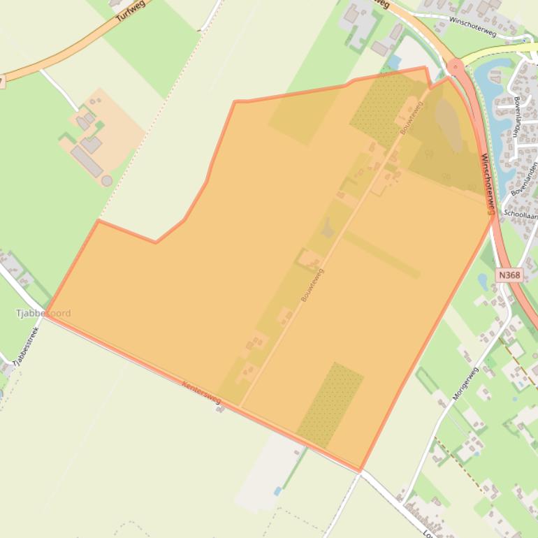 Kaart van postcodegebied 9697XN.