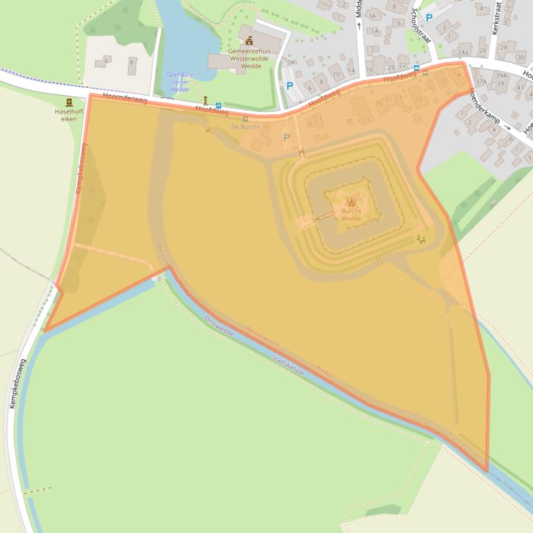 Kaart van postcodegebied 9698AA.