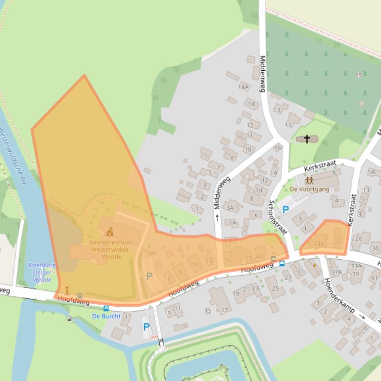 Kaart van postcodegebied 9698AE.