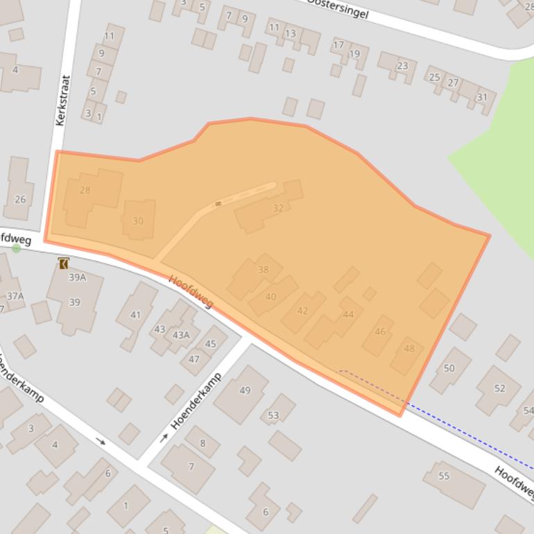 Kaart van postcodegebied 9698AG.