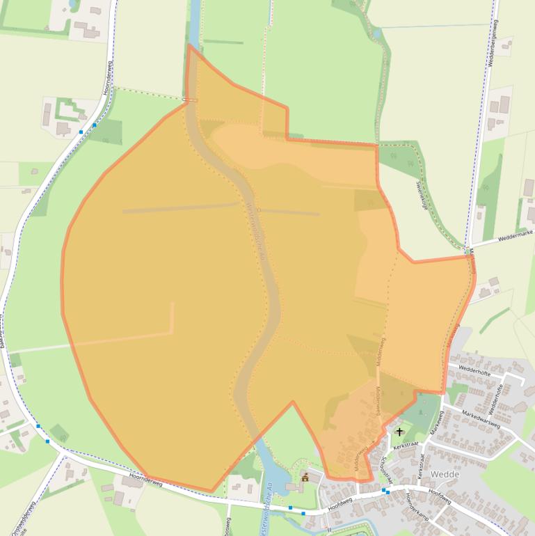 Kaart van postcodegebied 9698AN.