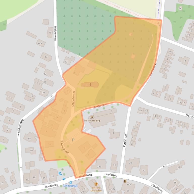 Kaart van postcodegebied 9698AP.