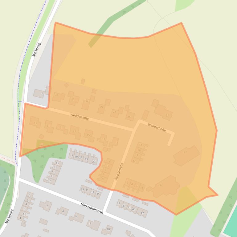 Kaart van postcodegebied 9698AW.