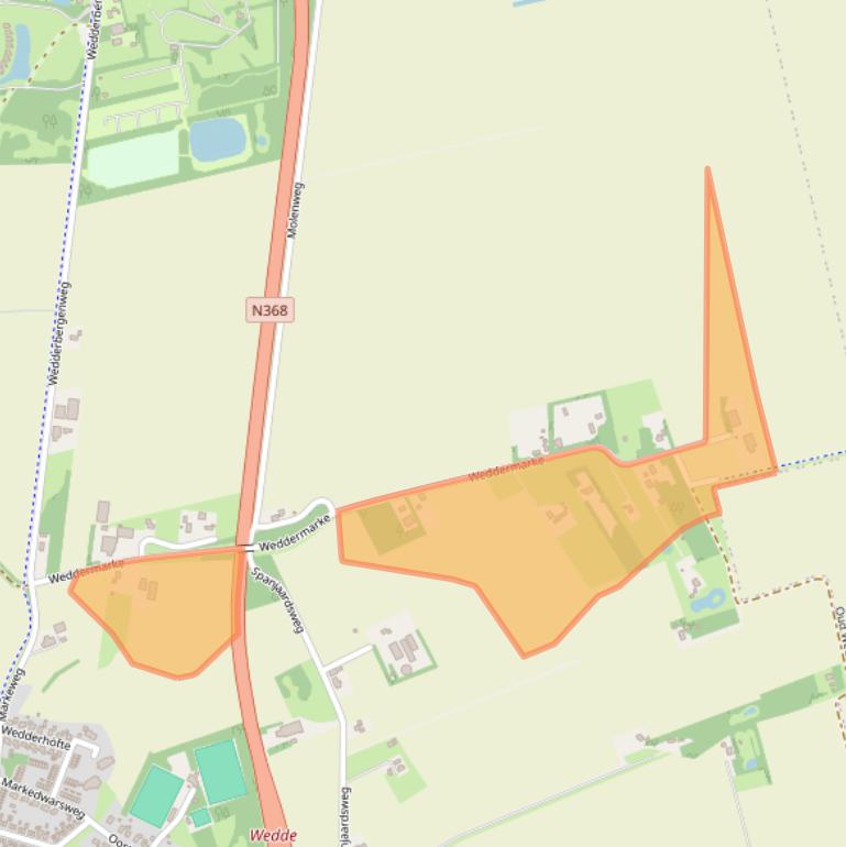 Kaart van postcodegebied 9698AX.