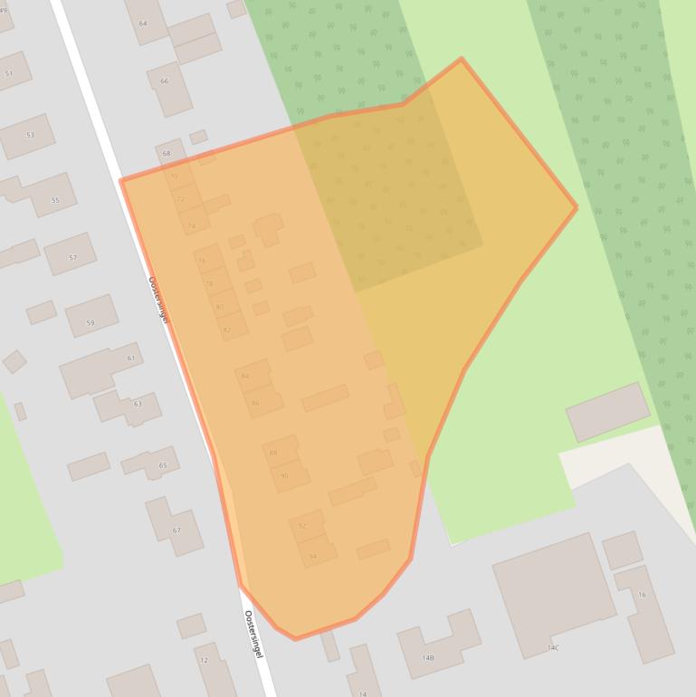 Kaart van postcodegebied 9698BE.